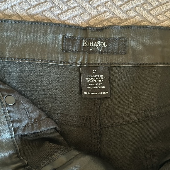 Men’s Faux Leather Skinny Jean - Picture 3 of 3